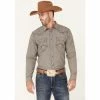 Deals 🔥 Cody James Men's Decree Solid Chambray Long Sleeve Snap Western 👕 Shirt - Big & Tall Brown 💯