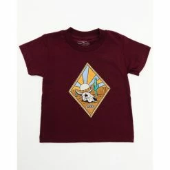 Wholesale 🔥 Cody James Toddler-Boys' Desert Skull Head Logo Graphic T-Shirt Maroon 🔔