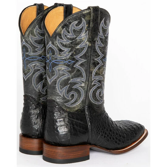 Flash Sale ✨ Cody James Men's Caiman Embroidered Exotic 🥾 Boots - Wide Square Toe Black 💯 - Image 3