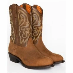 Cheap โจ Cody James Men's Embroidered Western ๐ฅพ Boots - Round Toe Distressed Brown ๐