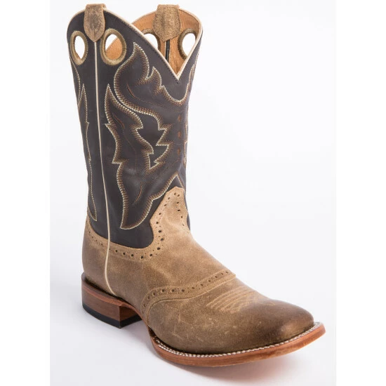 Discount โ๏ธ Cody James Men's Tan Roughout Western ๐ฅพ Boots - Broad Square Toe โ๏ธ