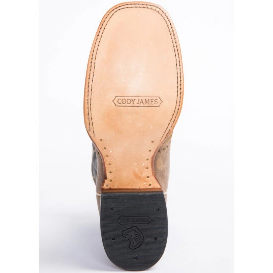 Discount โ๏ธ Cody James Men's Tan Roughout Western ๐ฅพ Boots - Broad Square Toe โ๏ธ - Image 7