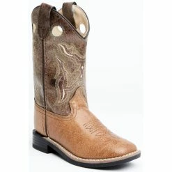 Budget ⭐ Cody James Boys' Colton Western 🥾 Boots - Broad Square Toe Bronze 🤩