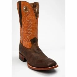 New 🛒 Cody James Men's Union Western 🥾 Boots - Wide Square Toe Chocolate 😉