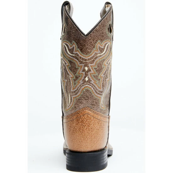 Budget ⭐ Cody James Boys' Colton Western 🥾 Boots - Broad Square Toe Bronze 🤩 - Image 5