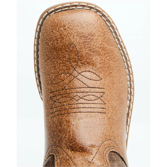 Budget ⭐ Cody James Boys' Colton Western 🥾 Boots - Broad Square Toe Bronze 🤩 - Image 6