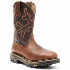 Cheap 🛒 Cody James Men's ASE7 Decimator Western Work 🥾 Boots - Composite Toe Dark Brown 💯