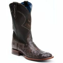 Top 10 ๐ Cody James Men's Blue Exotic Full-Quill Ostrich Western ๐ฅพ Boots - Round Toe Brown ๐ฅ
