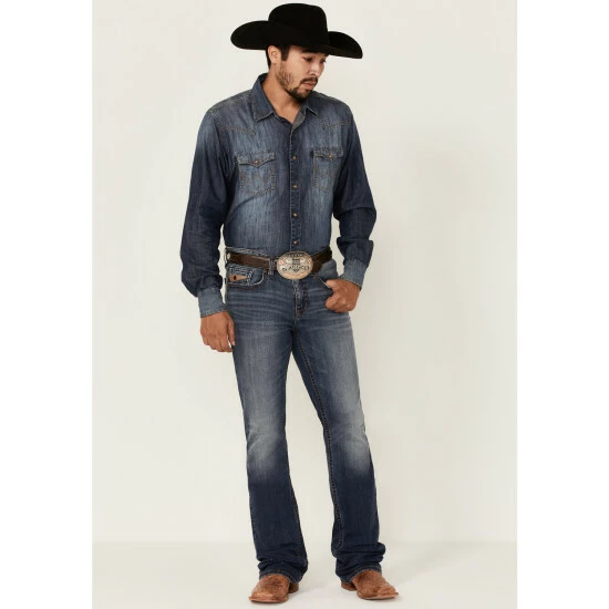 Best reviews of 👏 Cody James Core Men's Yuma Medium Wash Stretch Performance Slim Bootcut 👖 Jeans Blue ❤️