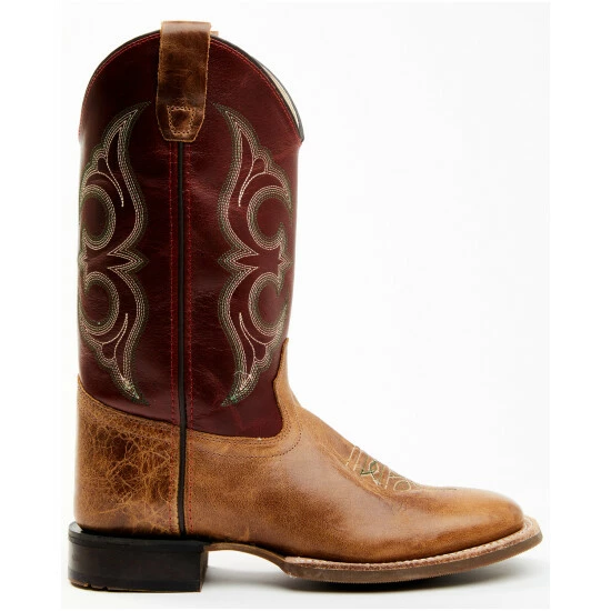 Outlet ๐งจ Cody James Boys' Tonal Western ๐ฅพ Boots - Broad Square Toe Brown ๐ - Image 2