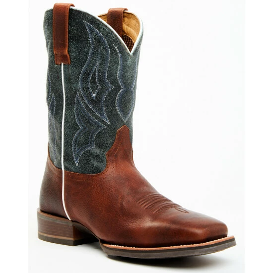 Best deal ๐ Cody James Men's Xtreme Xero Gravity Western Performance ๐ฅพ Boots - Broad Square Toe Brown/blue ๐งจ