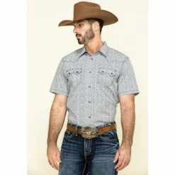 Cheapest ⭐ Cody James Men's Chevron Floral Print Short Sleeve Western 👕 Shirt - Tall White 😉