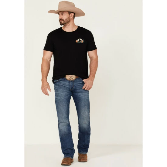 Budget ๐งจ Cody James Men's American Rodeo Graphic Short Sleeve T-Shirt Black ๐ - Image 3
