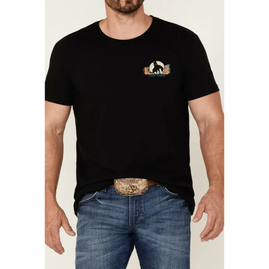 Budget ๐งจ Cody James Men's American Rodeo Graphic Short Sleeve T-Shirt Black ๐ - Image 4