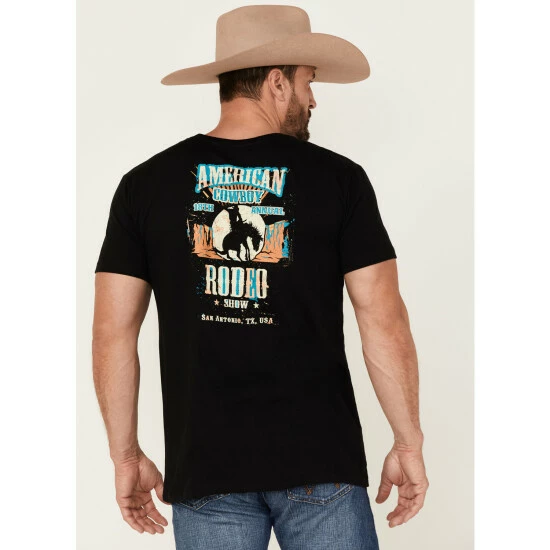 Budget ๐งจ Cody James Men's American Rodeo Graphic Short Sleeve T-Shirt Black ๐ - Image 5