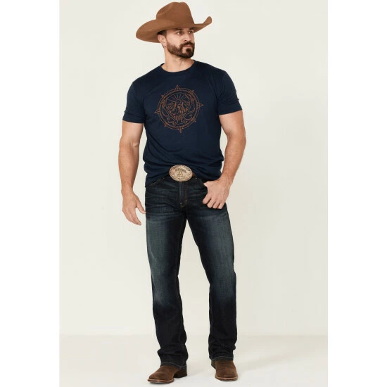 Flash Sale โ Cody James Men's Navy Directional Graphic Short Sleeve T-Shirt ๐ - Image 2