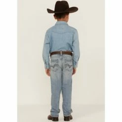Top 10 🛒 Cody James Little Boys' Crupper Light Wash Slim Straight 👖 Jeans - Sizes 4-8 Blue 🔥