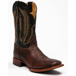 Coupon 😍 Cody James Men's Brown Buck Western 🥾 Boots - Broad Square Toe Black/brown 😉
