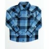 Buy 🎉 Cody James Boys' Plaid Print Long Sleeve Snap Western 👕 Shirt Navy 💯