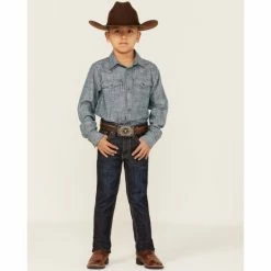 Best Pirce ⌛ Cody James Youth Boys' Sheridan Dark Wash Mid-Rise Stretch Slim Straight 👖 Jeans Medium Wash 🌟