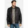 New 😀 Cody James Men's Backwoods Distressed Faux Leather Moto Jacket - Big & Tall Brown 🔔