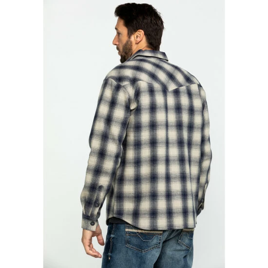 Best deal ๐ Cody James Men's Gig Harbor Plaid Long Sleeve Western Flannel ๐ Shirt Tan ๐ - Image 2