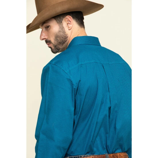 Wholesale ๐ฅฐ Cody James Core Men's Ringfield Micro Geo Print Long Sleeve Western ๐ Shirt Black ๐ - Image 5