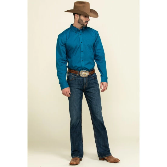 Wholesale ๐ฅฐ Cody James Core Men's Ringfield Micro Geo Print Long Sleeve Western ๐ Shirt Black ๐ - Image 6