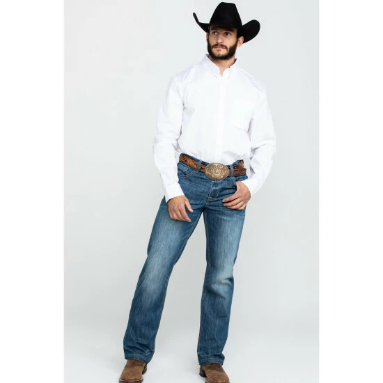 Best deal ๐งจ Cody James Core Men's White Solid Long Sleeve Western ๐ Shirt ๐ฅฐ - Image 6