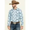 Wholesale 🔔 Cody James Men's Lovelace Large Paisley Print Long Sleeve Western 👚 Shirt White 💯