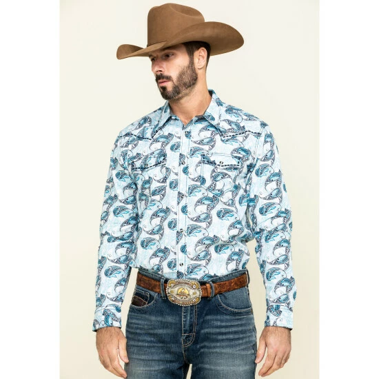Best reviews of โจ Cody James Men's Lovelace Large Paisley Print Long Sleeve Western ๐ Shirt - Tall White ๐