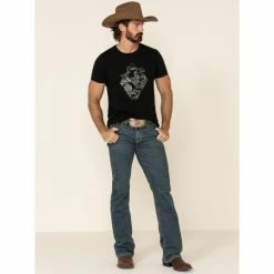 Hot Sale 💯 Cody James Core Men's High Roller Top Tier Medium Wash Stretch Slim Bootcut 👖 Jeans Blue 🎁