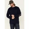 Best reviews of 👍 Cody James Men's Indigo FR Logo Long Sleeve Work T-Shirt 🎉