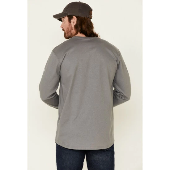 Hot Sale ๐ฏ Cody James Men's Light Grey FR Logo Long Sleeve Work T-Shirt โ - Image 4