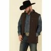 Buy 😉 Cody James Core Men's Brown Wrightwood Zip Front Vest - Tall ✨