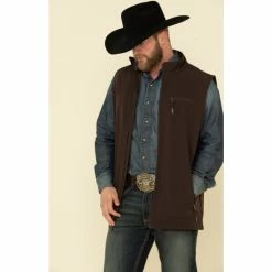 Buy 😉 Cody James Core Men's Brown Wrightwood Zip Front Vest - Tall ✨