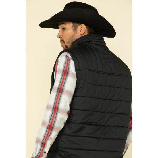Buy 👍 Cody James Core Men's Man Grove Quilted Puffer Vest Black ⭐ - Image 4