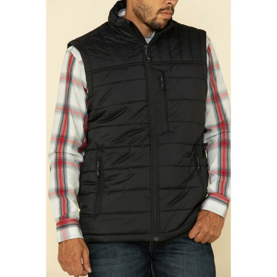 Buy 👍 Cody James Core Men's Man Grove Quilted Puffer Vest Black ⭐ - Image 5