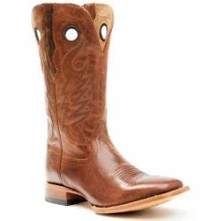 Cheap 👏 Cody James Men's Vintage Rust Union Leather Western Boot - Broad Square Toe Tan 🎉