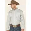 Hot Sale 🌟 Cody James Men's Hemlock Medallion Print Long Sleeve Western 👚 Shirt Grey 🧨