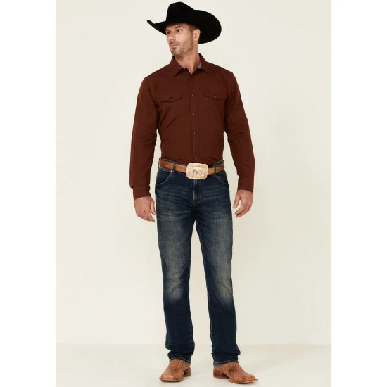 Best reviews of ✨ Cody James Men's Fired Up Solid Long Sleeve Snap Western 👚 Shirt Medium Red ✨ - Image 2