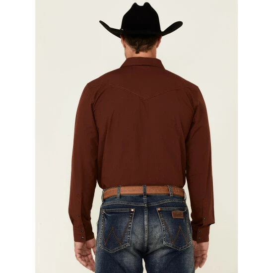 Best reviews of ✨ Cody James Men's Fired Up Solid Long Sleeve Snap Western 👚 Shirt Medium Red ✨ - Image 4