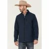 New 🎁 Cody James Core Men's Steamboat Logo Zip-Front Softshell Jacket Navy 😉