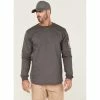 Brand new 😍 Cody James Men's FR Logo Long Sleeve Work T-Shirt Charcoal 🌟
