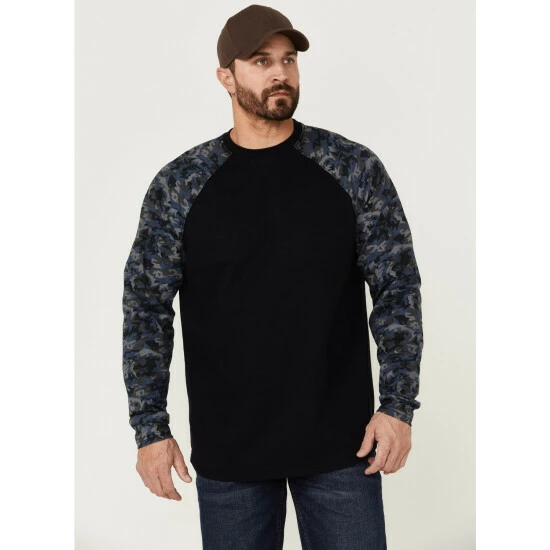 Flash Sale ๐ Cody James Men's FR Navy Camo Long Sleeve Work T-Shirt ๐