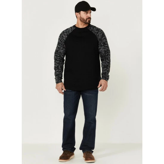 Hot Sale 😉 Cody James Men's FR Black Camo Long Sleeve Work T-Shirt 🌟 - Image 2