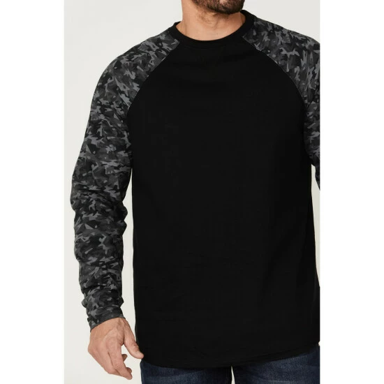 Hot Sale 😉 Cody James Men's FR Black Camo Long Sleeve Work T-Shirt 🌟 - Image 3