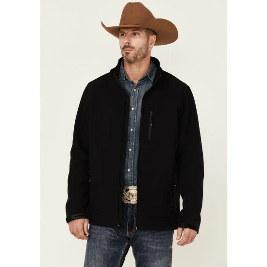 Buy ๐งจ Cody James Core Men's American Embroidered Sleeve Zip-Front Steamboat Jacket Black ๐ฅฐ