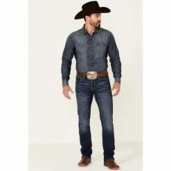 Outlet 🧨 Cody James Core Men's Cayuse Med Stretch Slim Straight 👖 Jeans Blue ✨