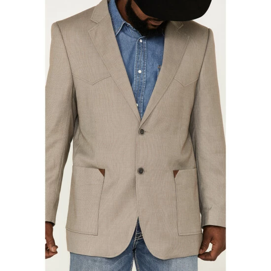Flash Sale ๐ Cody James Men's Tan Trinity Button-Front Western Blazer - Tall โ - Image 3